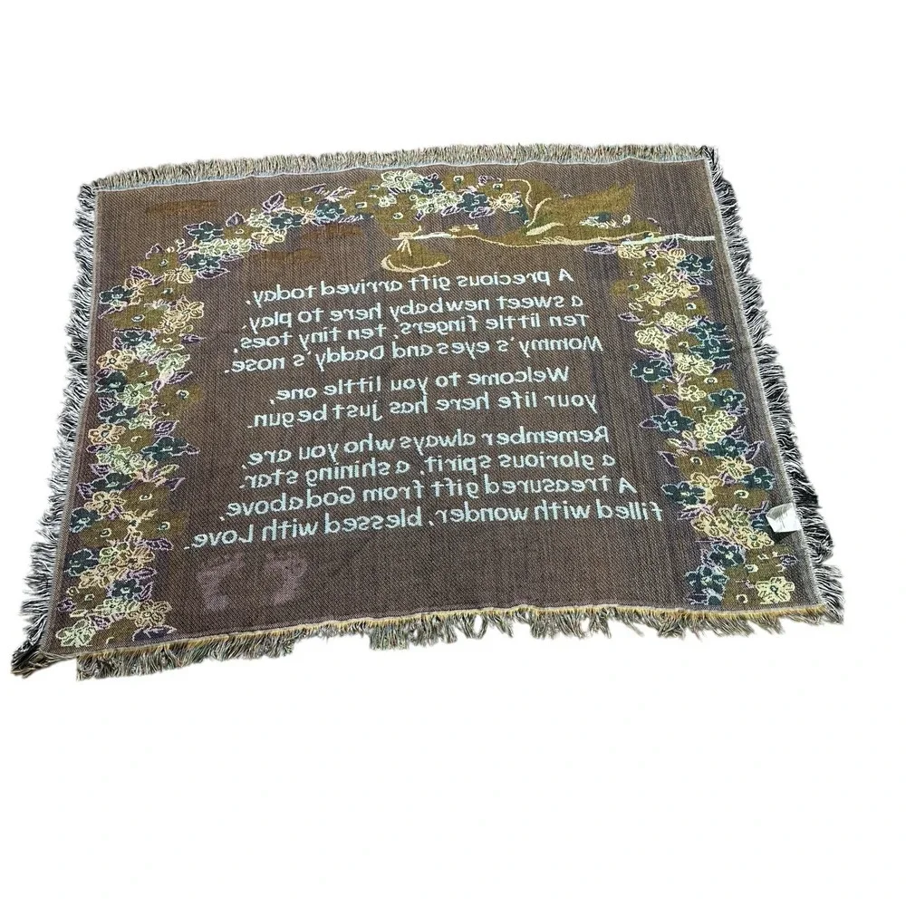 Baby Tapestry Wall Hanging‎ Newborn Throw Blanket Nursery Décor Gift Boy Girl